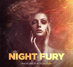 极品PS动作－夜间星火(含高清视频教程)：Night Fury Photoshop Action